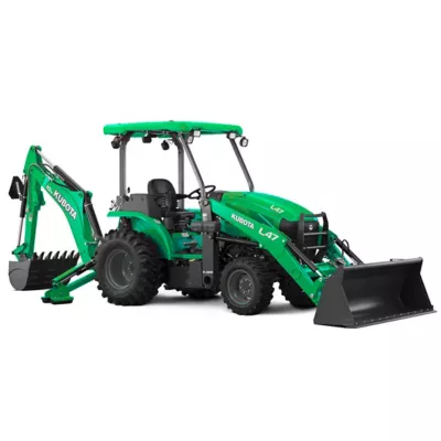 4WD Mid-Size Backhoe 10' Dig Depth