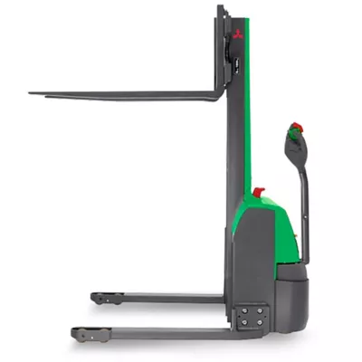 3,000 lb 10'-15' Electric Walkie Stacker Forklift