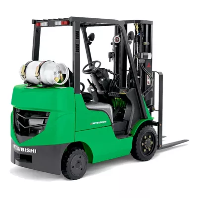 10,000 lb Dual Fuel 14'-17' Industrial Forklift w/ Fork Positioner