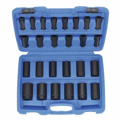 Impact Socket Set Deep - 1/2" Drive (Imperial)
