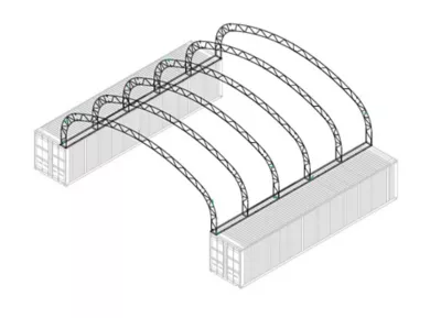 Shipping Container Roof Cover